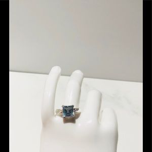 Blue topez ring size 8